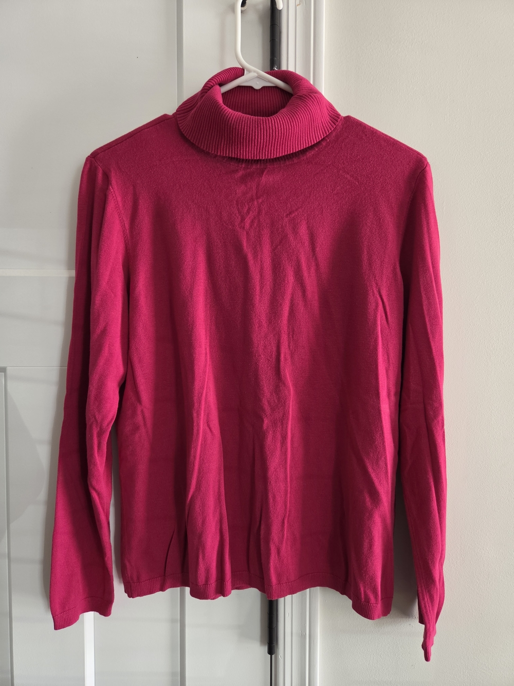 Chico's Pink Ribbed Turtle neck Sweater Size 2  Large 12/14